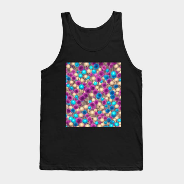 Colorful lamps in the dark  pattern Tank Top by Ramilia